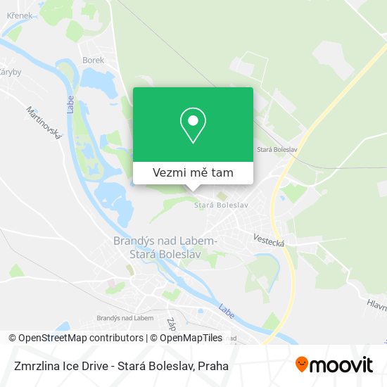 Zmrzlina Ice Drive - Stará Boleslav mapa