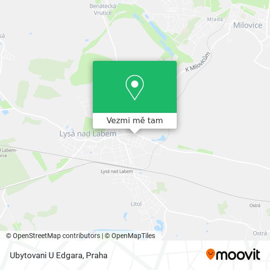 Ubytovani U Edgara mapa