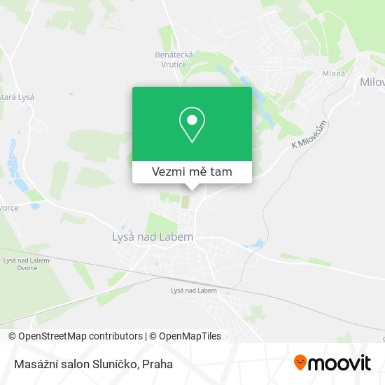 Masážní salon Sluníčko mapa