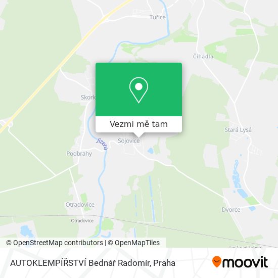 AUTOKLEMPÍŘSTVÍ Bednář Radomír mapa
