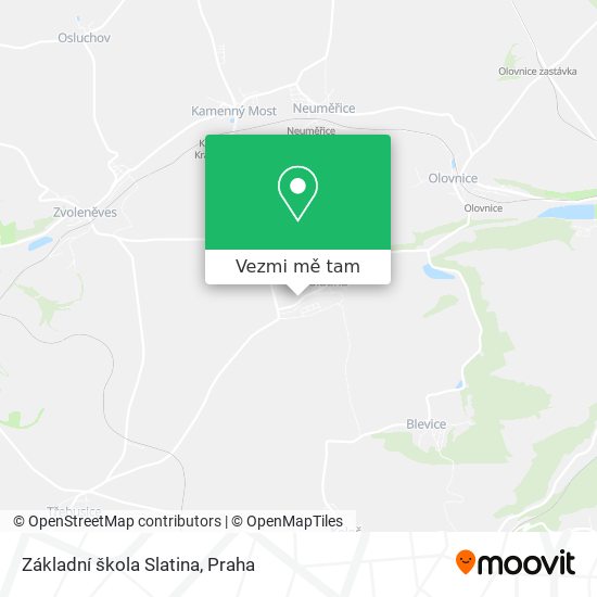 Základní škola Slatina mapa