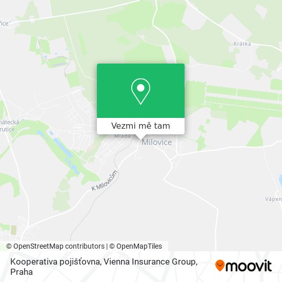 Kooperativa pojišťovna, Vienna Insurance Group mapa