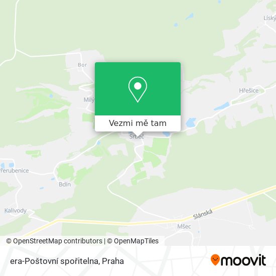 era-Poštovní spořitelna mapa