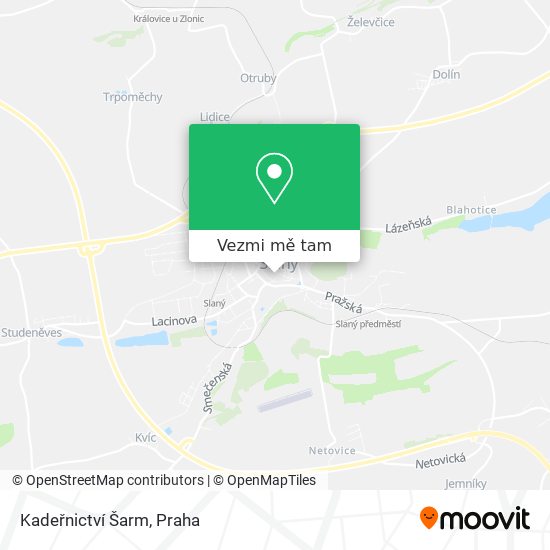 Kadeřnictví Šarm mapa