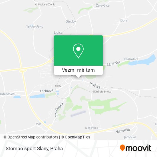 Stompo sport Slaný mapa