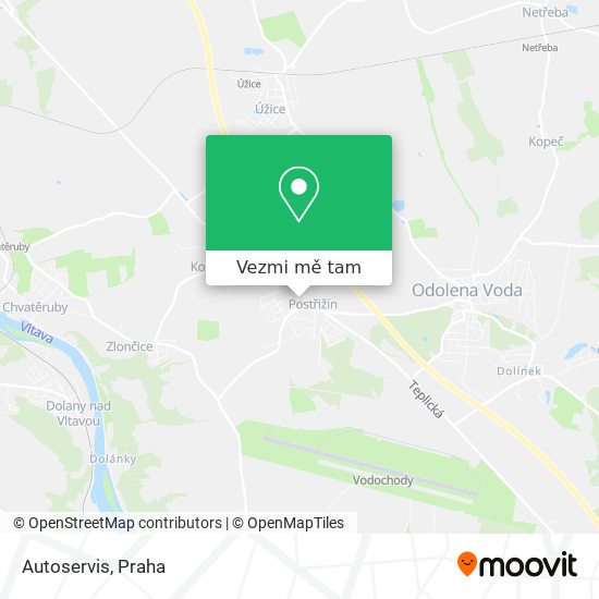 Autoservis mapa