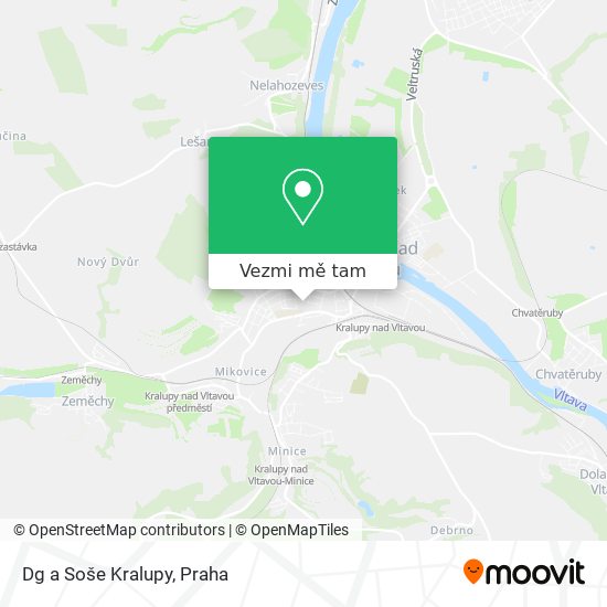 Dg a Soše Kralupy mapa