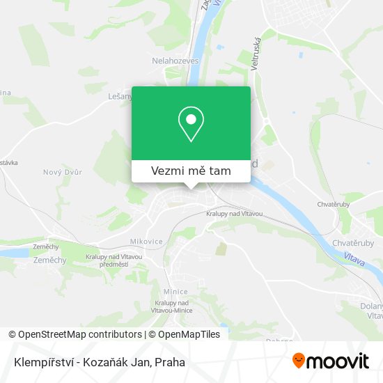 Klempířství - Kozaňák Jan mapa