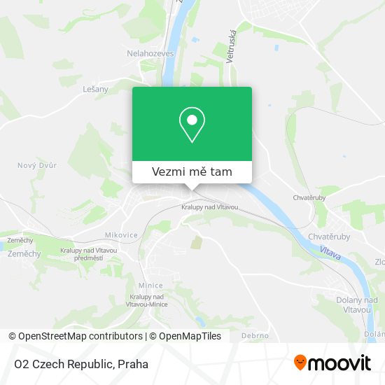 O2 Czech Republic mapa