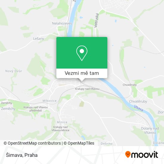 Šimava mapa