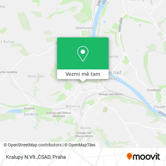 Kralupy N.Vlt.,ČSAD mapa