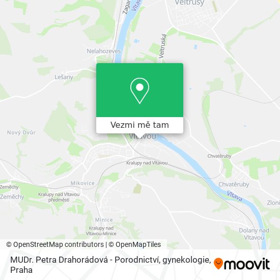 MUDr. Petra Drahorádová - Porodnictví, gynekologie mapa