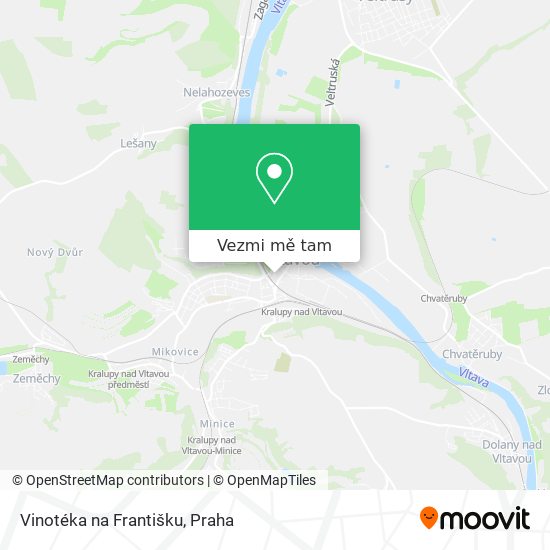 Vinotéka na Františku mapa