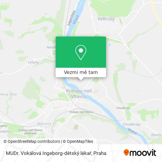 MUDr. Vokálová Ingeborg-dětský lékař mapa