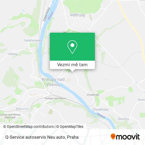 Q-Service autoservis Neu auto mapa