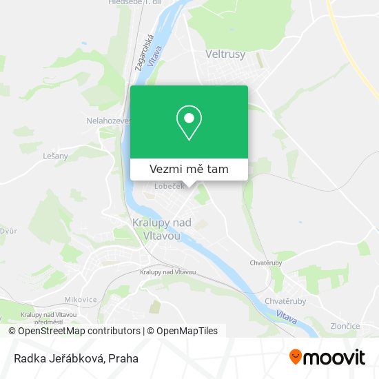 Radka Jeřábková mapa