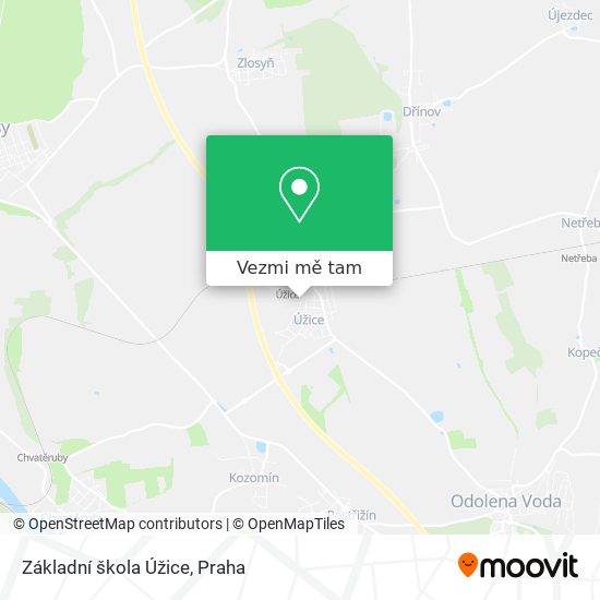 Základní škola Úžice mapa