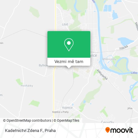 Kadeřnictví Zdena F. mapa
