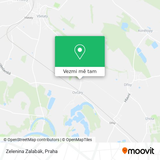 Zelenina Zalabák mapa