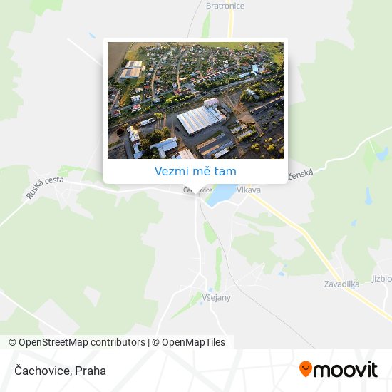 Čachovice mapa