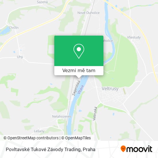 Povltavské Tukové Závody Trading mapa