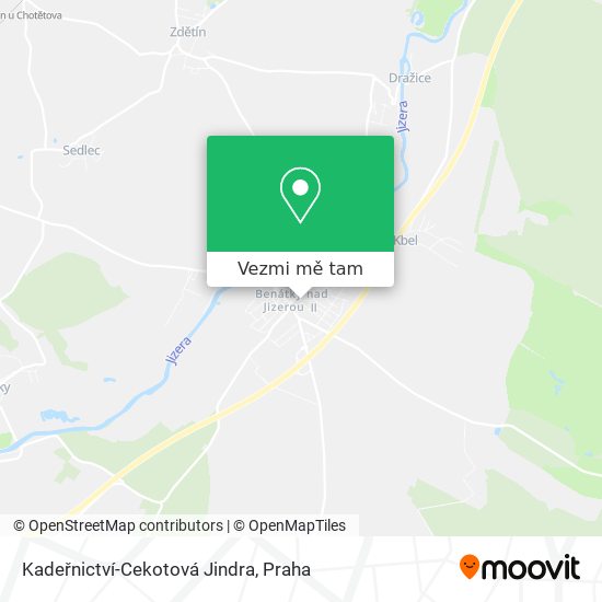 Kadeřnictví-Cekotová Jindra mapa