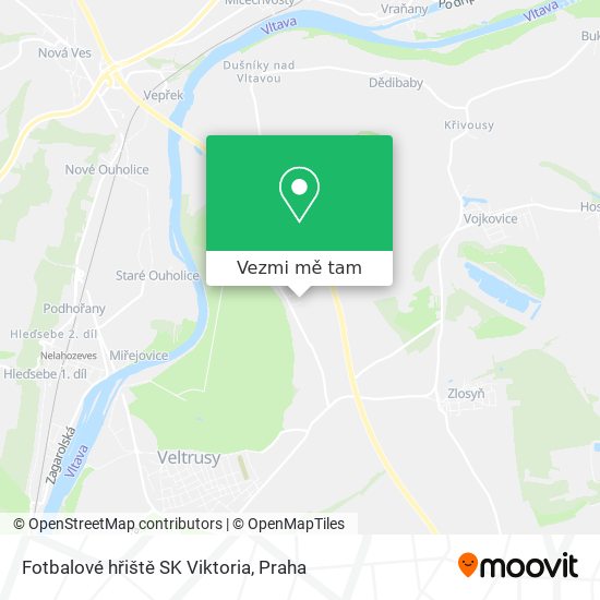 Fotbalové hřiště SK Viktoria mapa