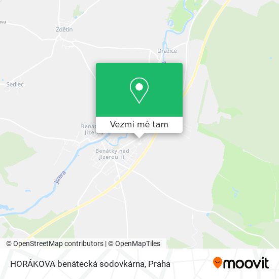 HORÁKOVA benátecká sodovkárna mapa