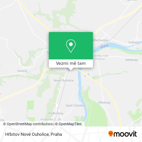 Hřbitov Nové Ouholice mapa