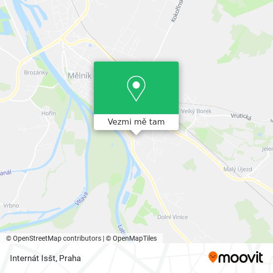 Internát Isšt mapa