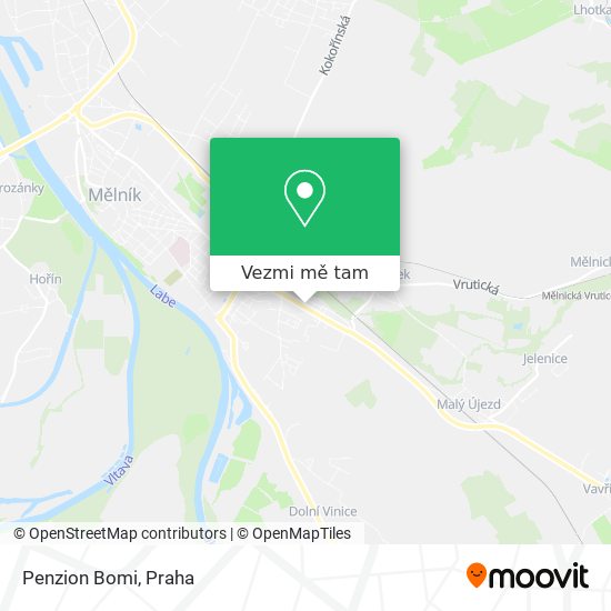 Penzion Bomi mapa