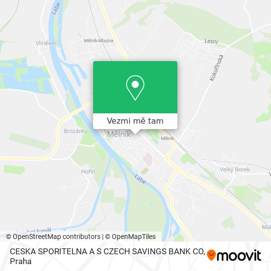CESKA SPORITELNA A S CZECH SAVINGS BANK CO mapa