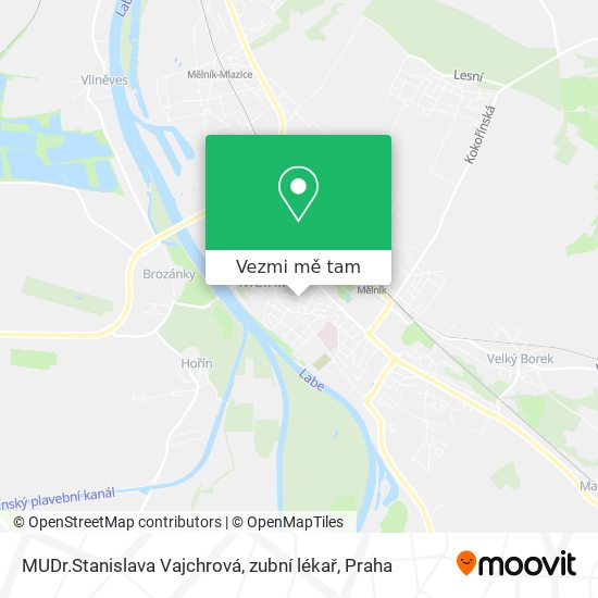 MUDr.Stanislava Vajchrová, zubní lékař mapa
