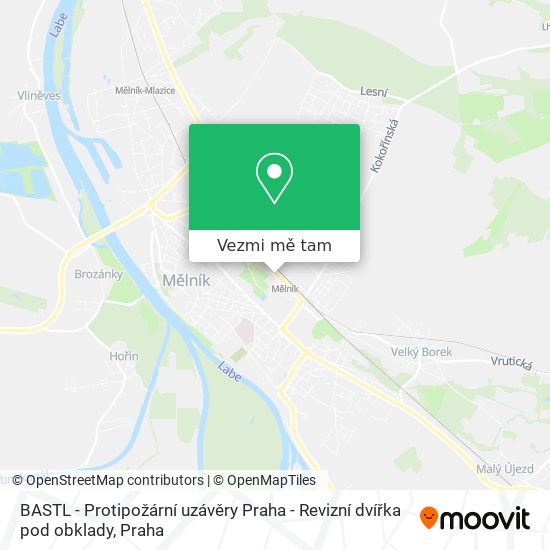 BASTL - Protipožární uzávěry Praha - Revizní dvířka pod obklady mapa