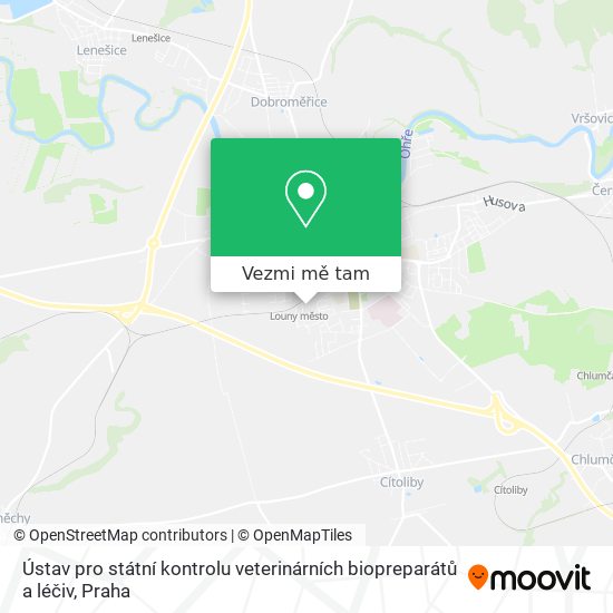 Ústav pro státní kontrolu veterinárních biopreparátů a léčiv mapa