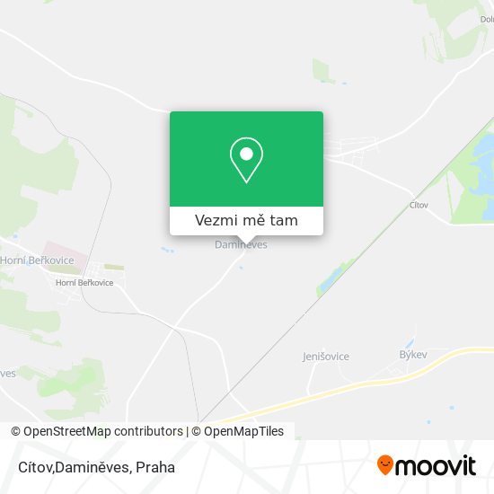 Cítov,Daminěves mapa