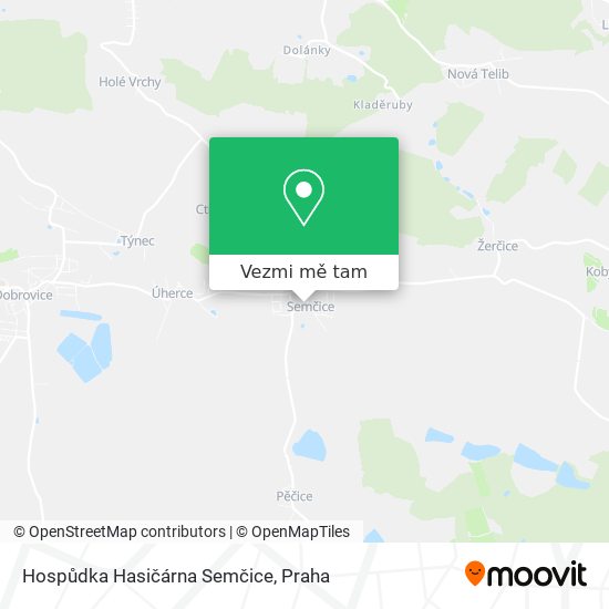Hospůdka Hasičárna Semčice mapa