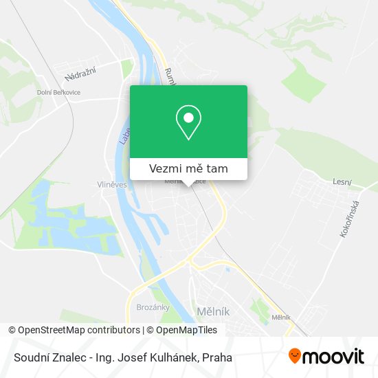 Soudní Znalec - Ing. Josef Kulhánek mapa