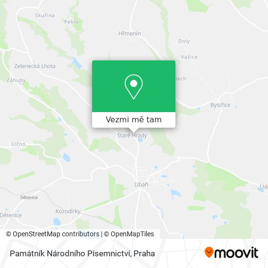 Památník Národního Písemnictví mapa