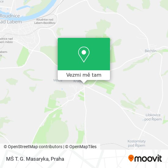 MŠ T. G. Masaryka mapa
