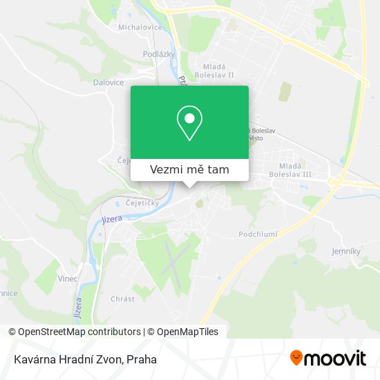 Kavárna Hradní Zvon mapa