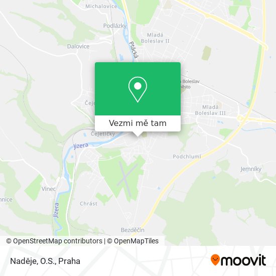Naděje, O.S. mapa