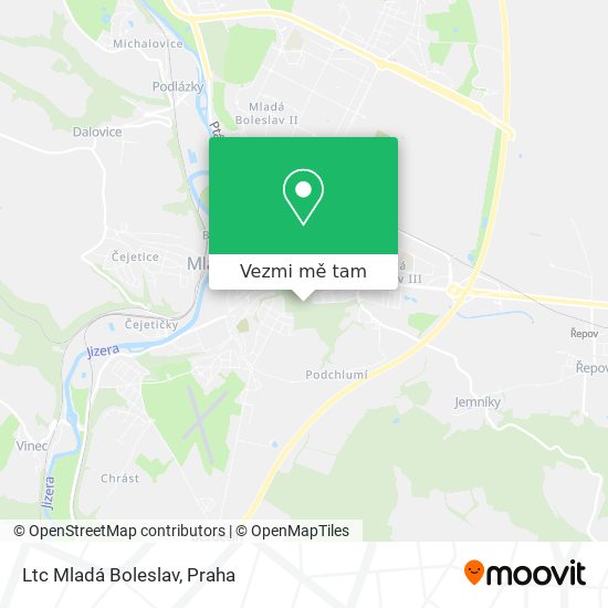 Ltc Mladá Boleslav mapa