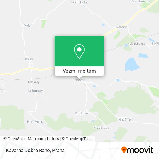 Kavárna Dobré Ráno mapa