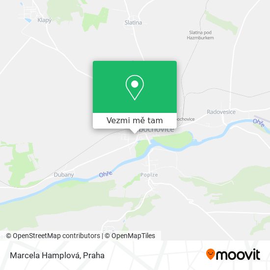 Marcela Hamplová mapa
