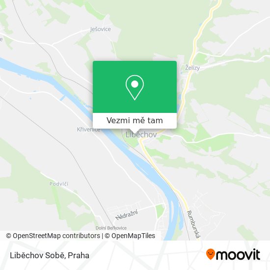 Liběchov Sobě mapa