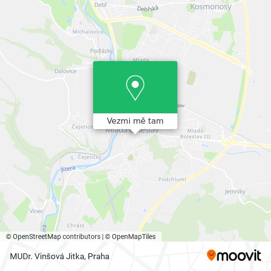 MUDr. Vinšová Jitka mapa