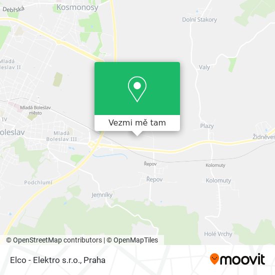 Elco - Elektro s.r.o. mapa