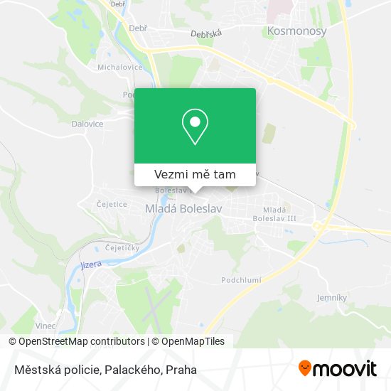 Městská policie, Palackého mapa