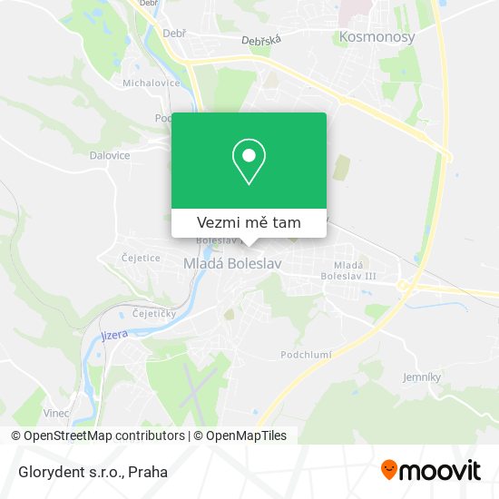 Glorydent s.r.o. mapa